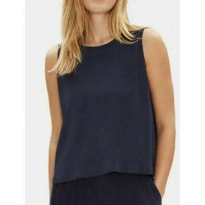 Eileen Fisher Silk Shell Tank, Navy